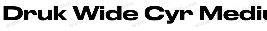 Druk Wide Cyr Medium字体转换